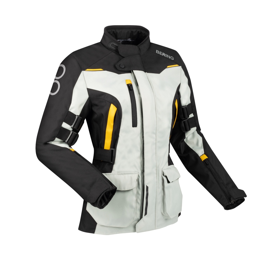Chaqueta Bering Zephyr Mujer Negro/Gris/Amarillo
