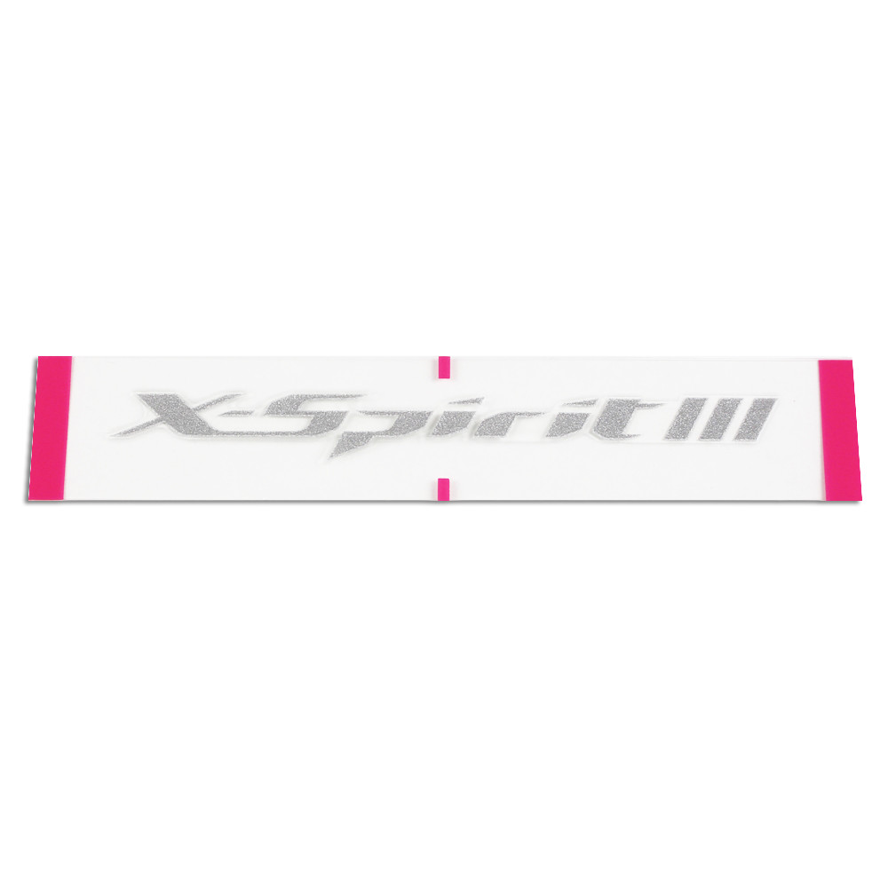 [09014STCSLV] Recambio Shoei Logo Posterior X-spirit 3 Gris Plata