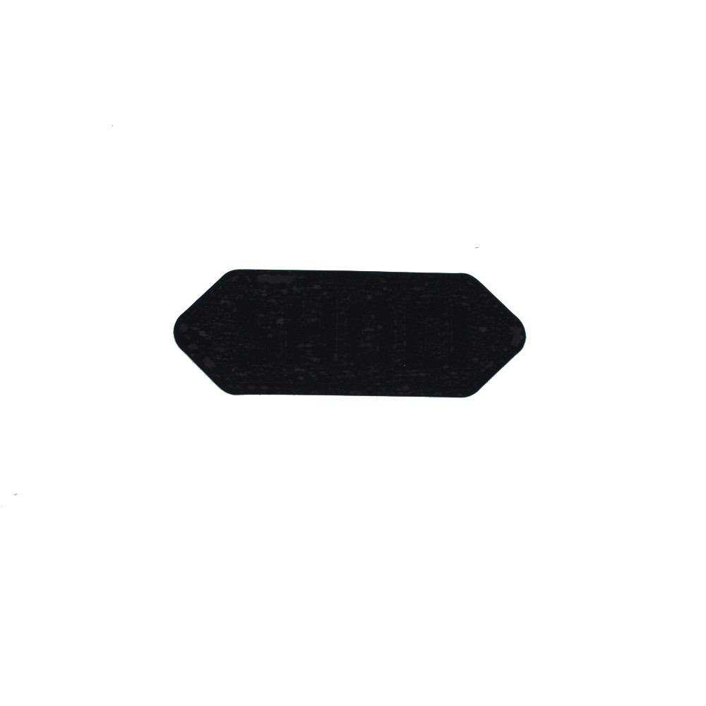 [090HL42BLK] Recambio Shoei Logo Frontal Pequeño Negro