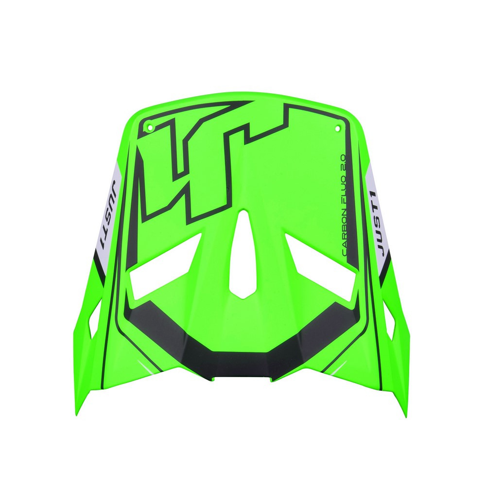 Recambio Visera JUST1 J-22 Carbon Flúor Verde Fluor / Negro