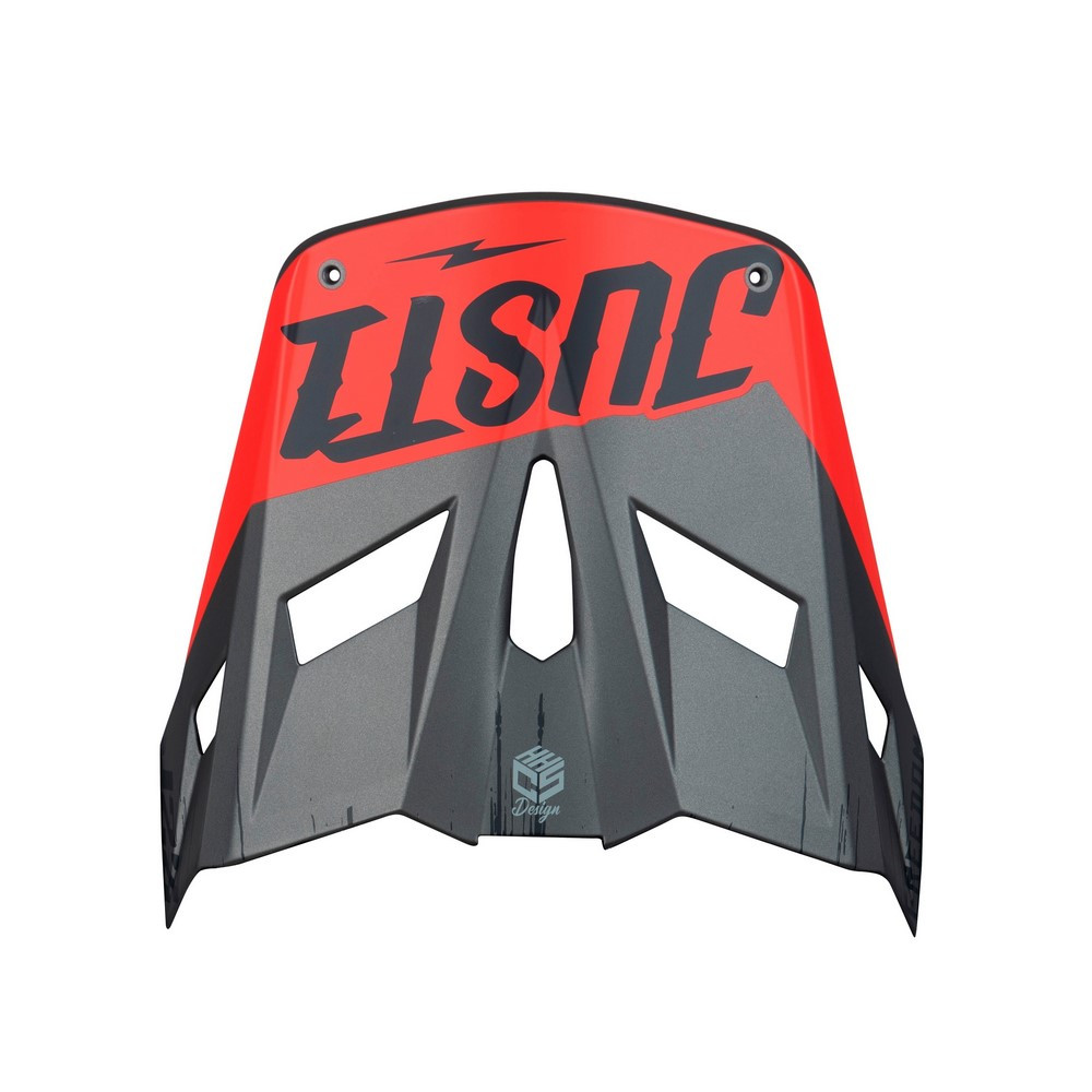 Recambio JUST1 Visera J-22 F Flagman Rojo / Titanio / Negro