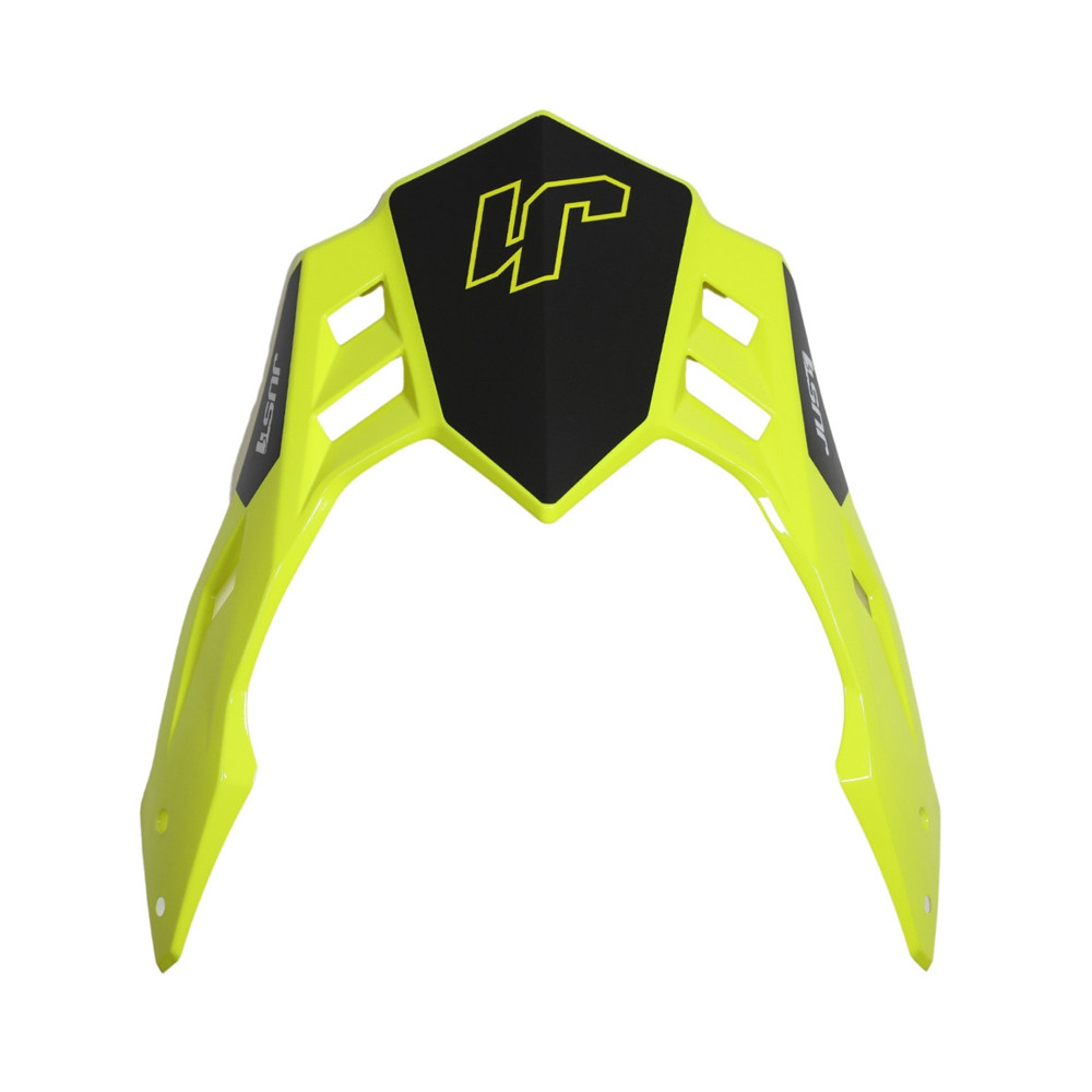 [669005027100300] Recambio JUST1 Visera J-34 Pro Outerspace Negro / Titanio / Amarillo Fluor