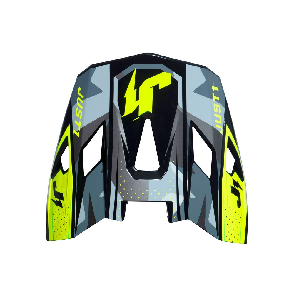 Recambio Visera JUST1 J-40 Shooter Camo / Amarillo Fluor / Negro