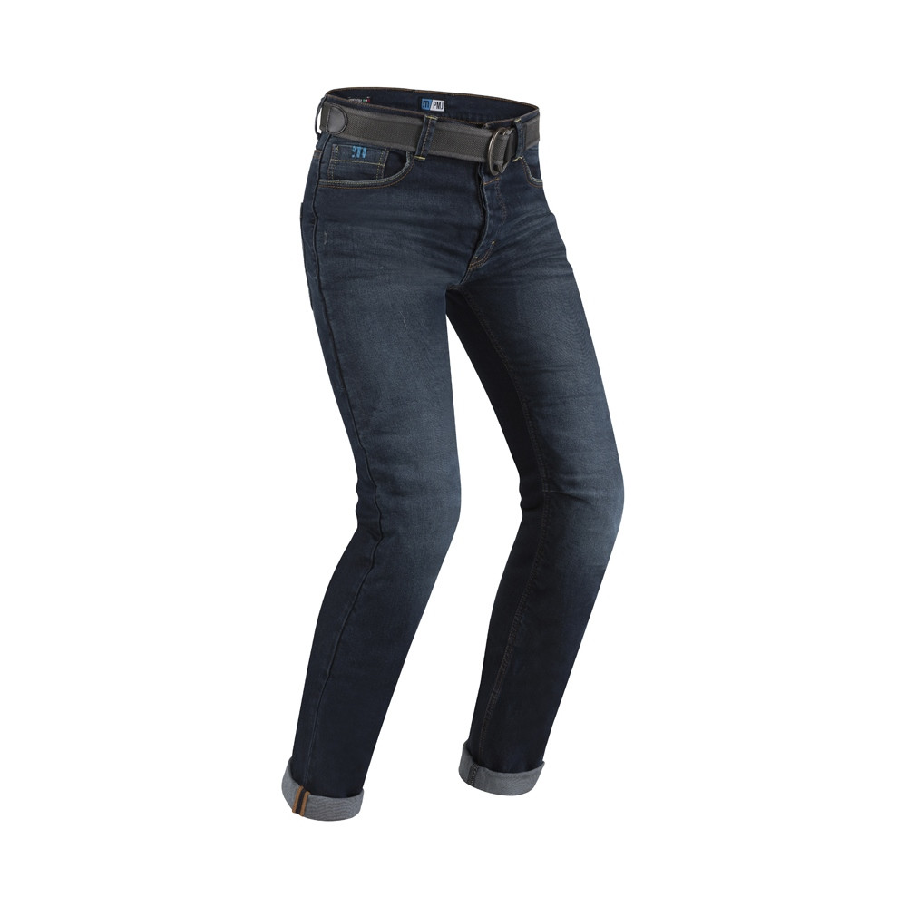Pantalon Vaquero PMJ Cafe Racer Azul