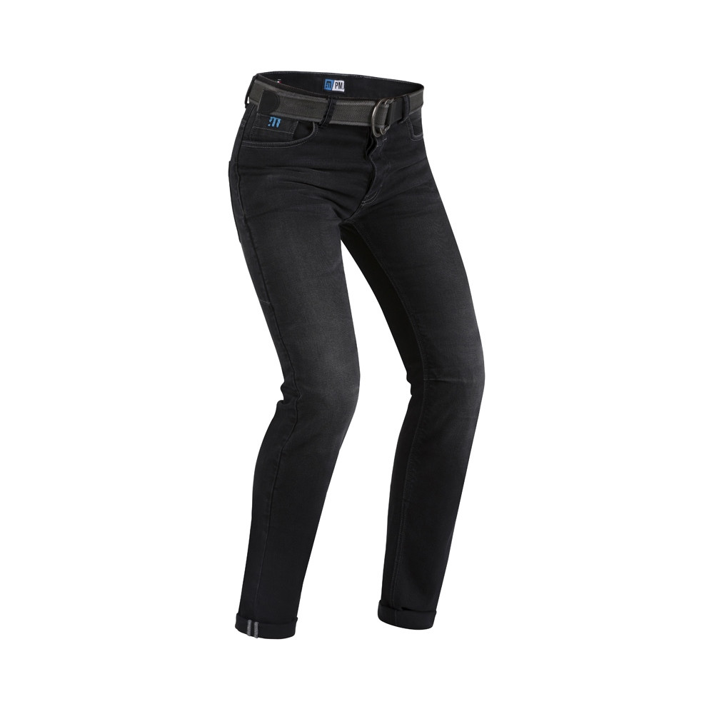 [PMJMPCAFE00440] Pantalon Vaquero PMJ Cafe Racer Negro (40)