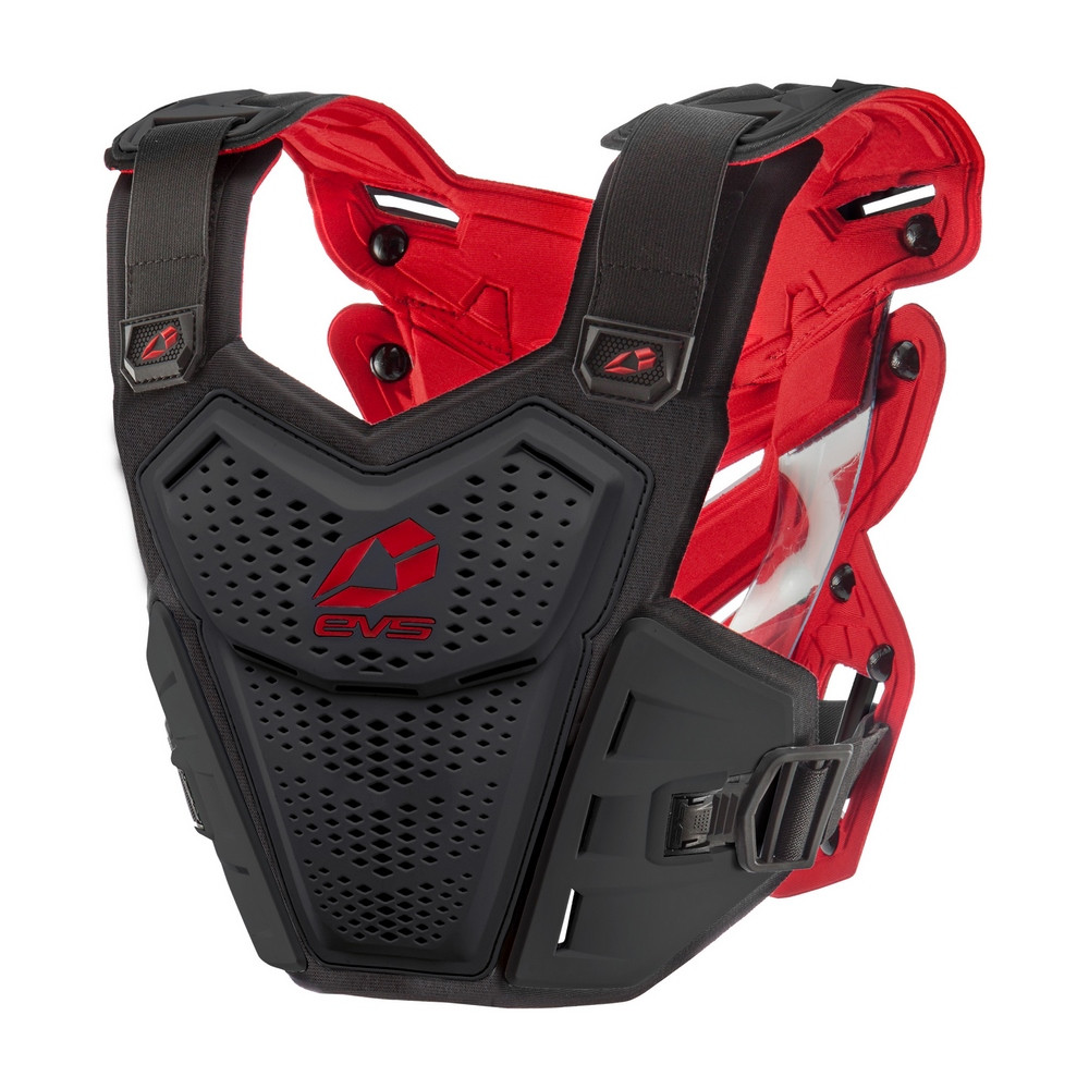 Peto EVS F1 Roost Deflector Negro Rojo