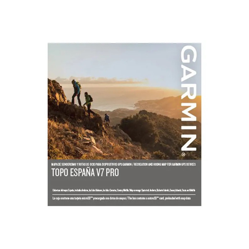 Tarjeta Micro SD Mapa Garmin Topo Spain V7 Pro