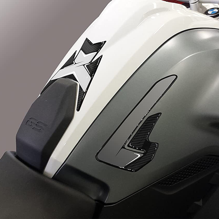 [K46024] Protector Adhesivo Uniracing Depósito BMW R1200GS 13-18 Negro / Gris