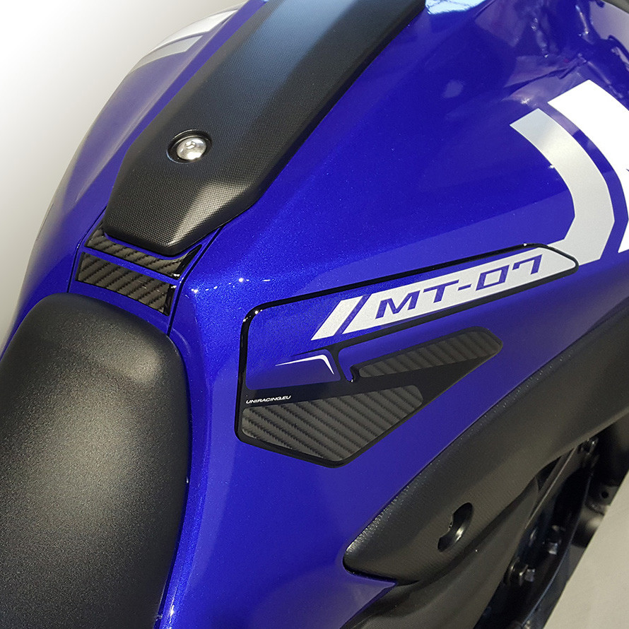 Protector Adhesivo Uniracing Depósito Yamaha MT-07 14-17 Negro / Gris