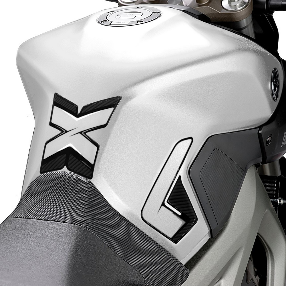 [K46026] Protector Adhesivo Uniracing Depósito Yamaha MT-09 14-17 Negro / Gris