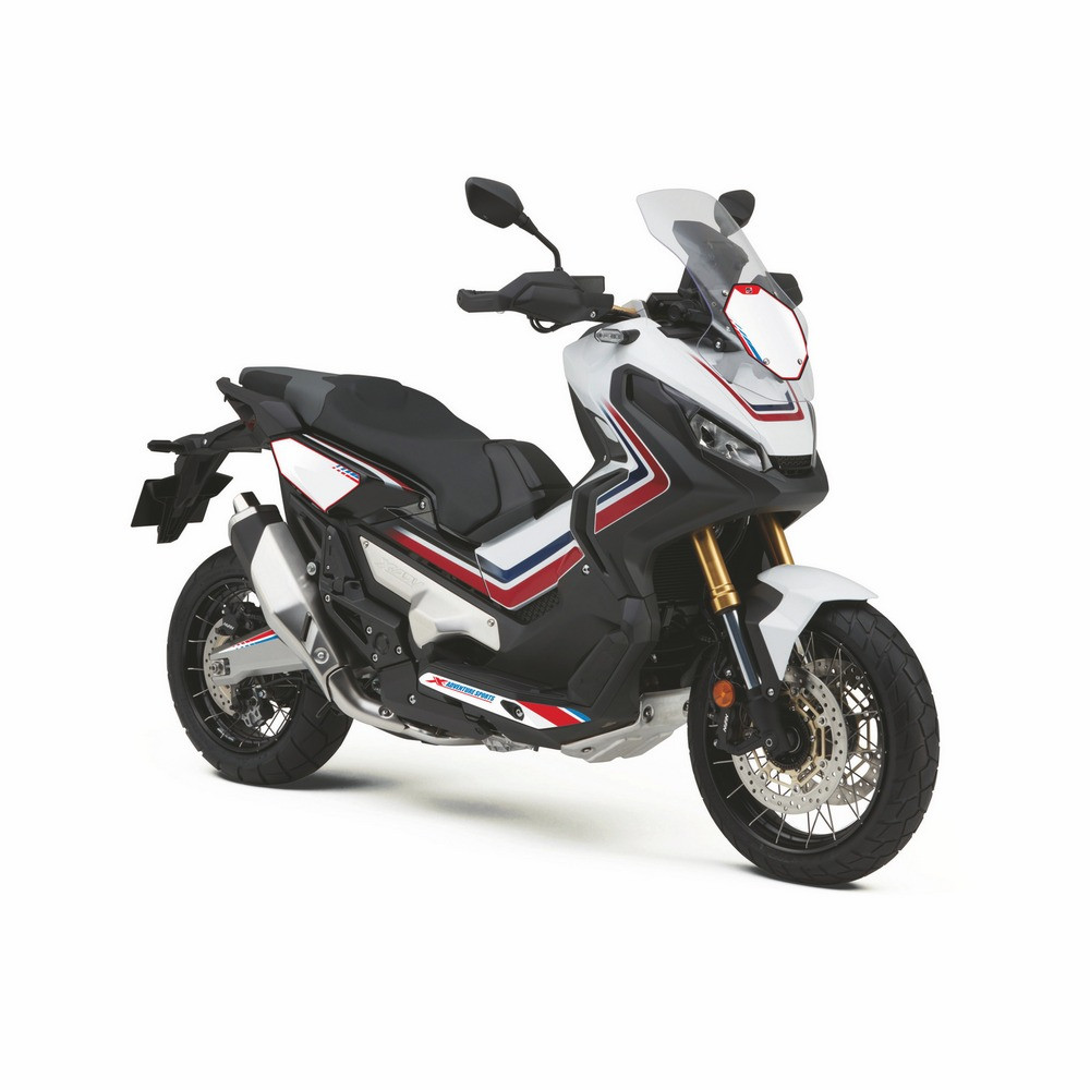 [K46611] Protector Adhesivo Uniracing Placa Número Honda X-adv 17-20 Rojo / Azul / Blanco