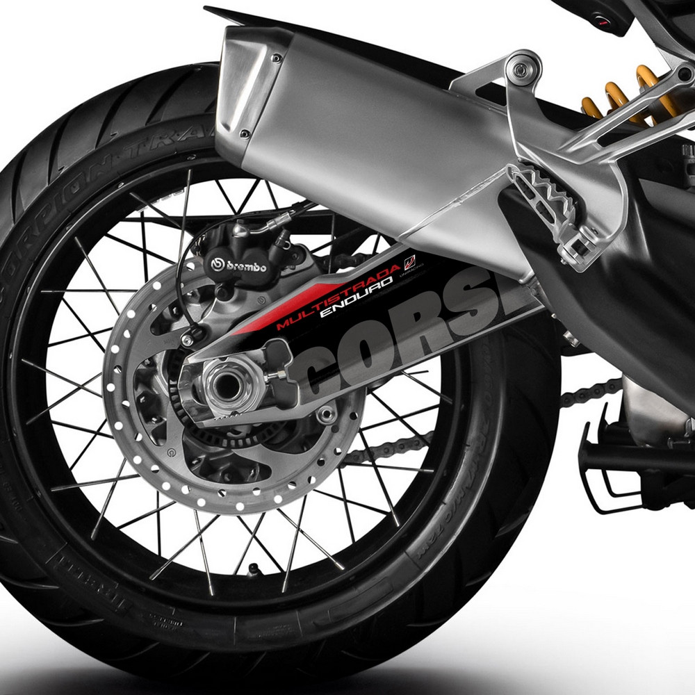 [K47657] Protector Adhesivo Uniracing Basculante Ducati Multistrada 1200/1260 Enduro 14-21 Corse