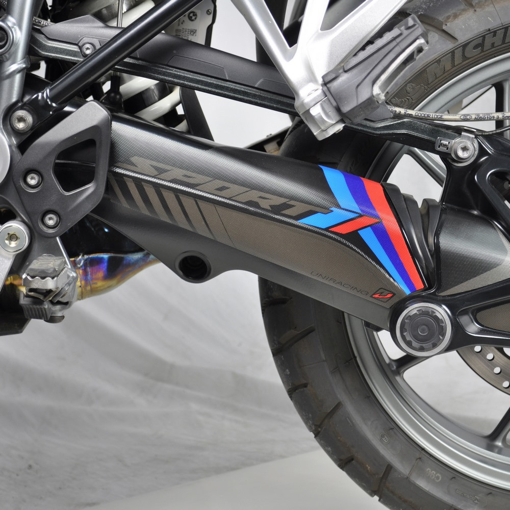 Protector Adhesivo Uniracing Basculante BMW R1200GS / A 13-18 / R1250GS / A 19-21 Negro / Sport