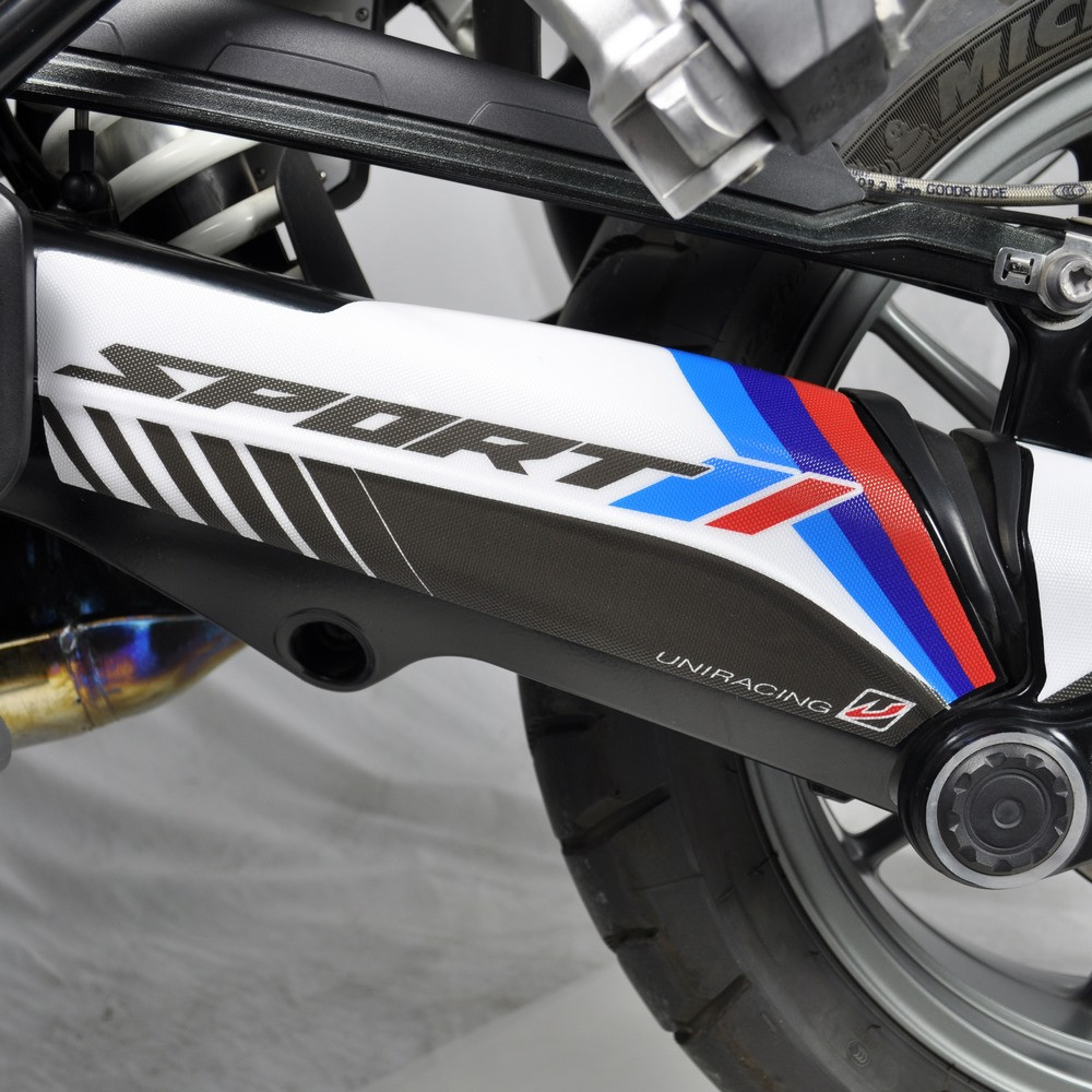 [K47949] Protector Adhesivo Uniracing Basculante BMW R1200GS / A 13-18 / R1250GS / A 19-21 Blanco / Sport