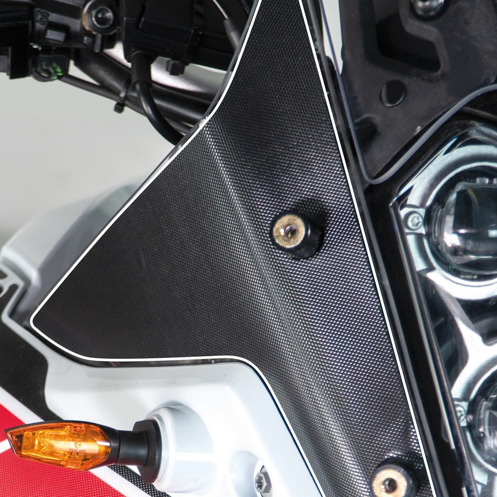 Protector Adhesivo Uniracing Frontal Yamaha Tenere 700 19-21 Negro / Transparente
