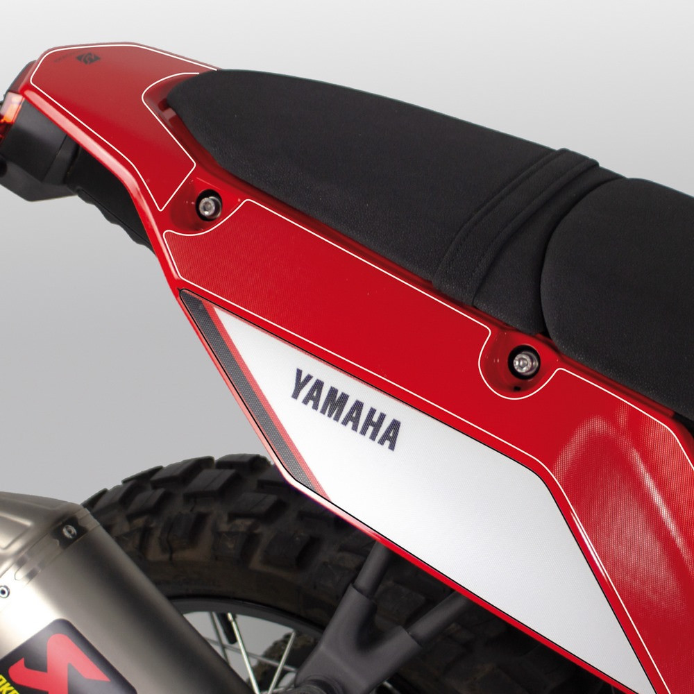 Protector Adhesivo Uniracing Posterior y Basculante Yamaha Tenere 700 19-21 Negro / Transparente