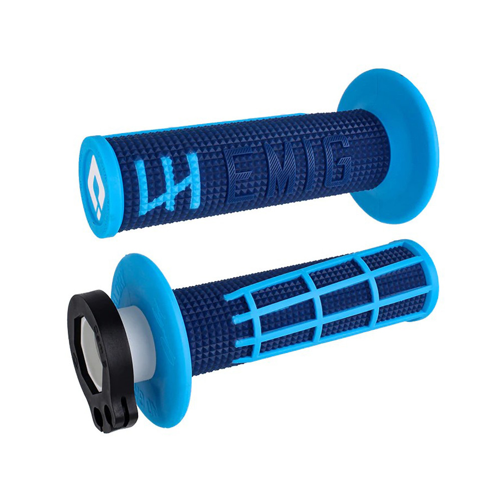 [H36E2DU] Puños ODI Emig 2.0 V2 Lock-On Azul Marino / Azul