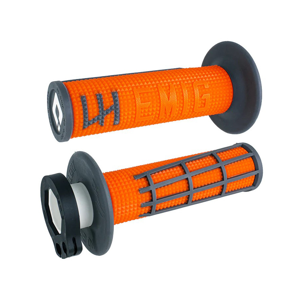 [H36E2OH] Puños ODI Emig 2.0 V2 Lock-On Naranja / Grafito