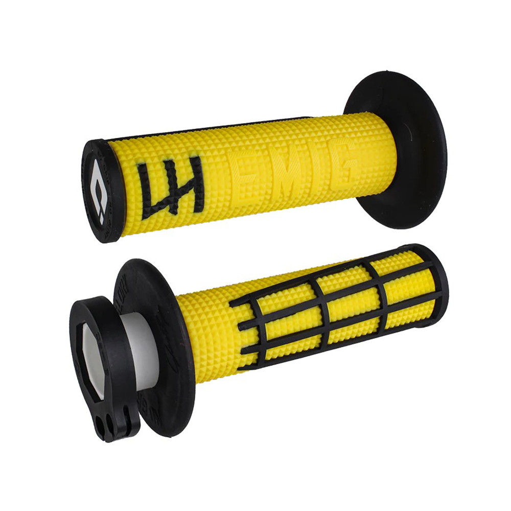 Puños ODI Emig 2.0 V2 Lock-On Amarillo / Negro