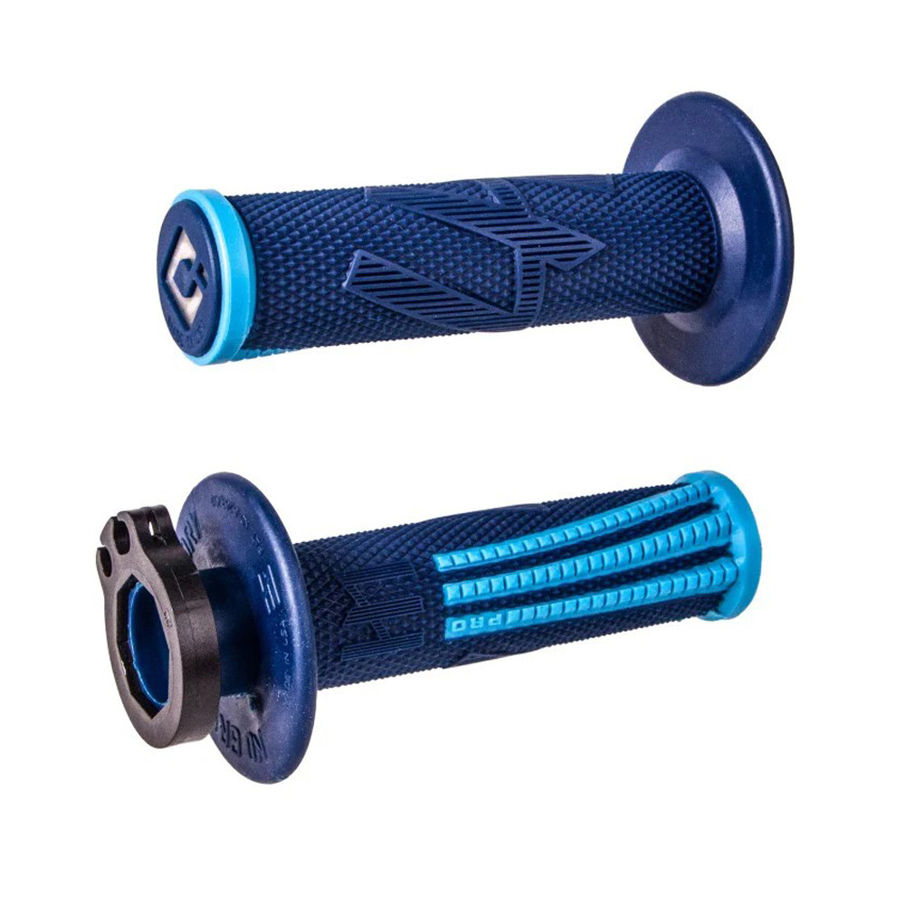 Puños ODI Emig Pro V2 Lock-On Azul Marino / Azul