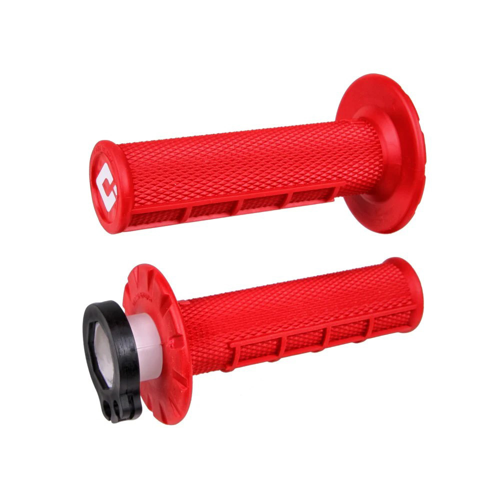 [H36HWR] Puños ODI MX V2 Lock-On Half-Waffle Rojo