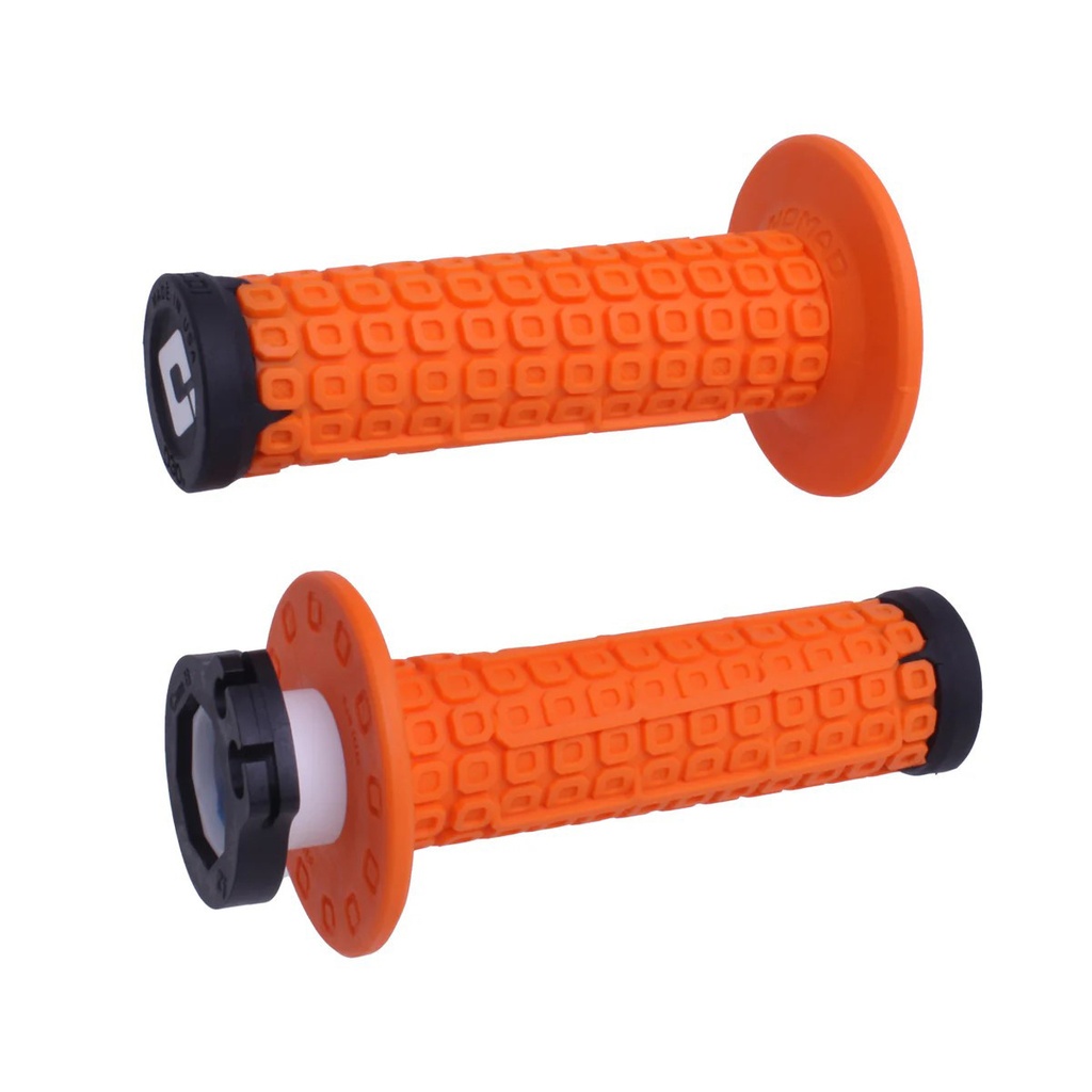 Puños ODI Nomad D3O Lock-On Off Road Naranja / Negro / Negro