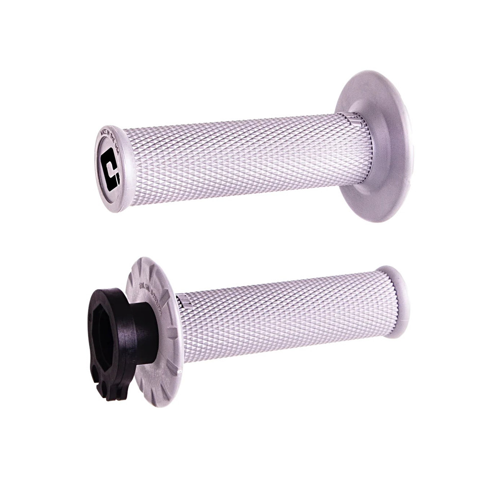 Puños ODI MX V2 Lock-On No-Waffle Blanco