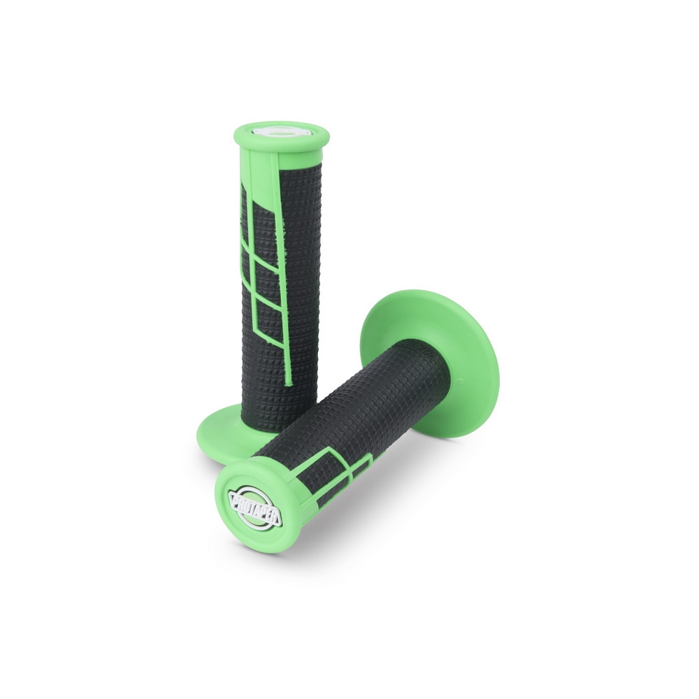 Puños Protaper Clamp On Half Waffle Verde Neon / Negro