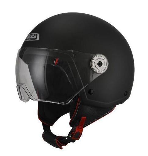 Casco Jet Nzi Vintage 3 Solid negro mate