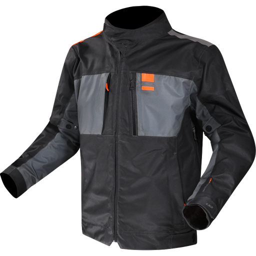 Chaquetas LS2 Titanium Man Jacket Blue H-V Orange