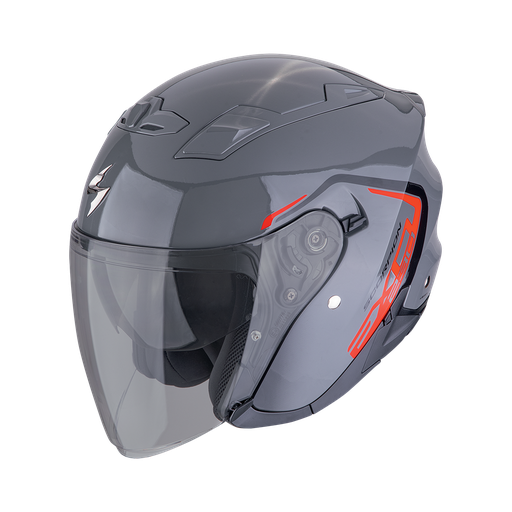 Casco Scorpion Jet Exo-230 Cit-E gris-rojo