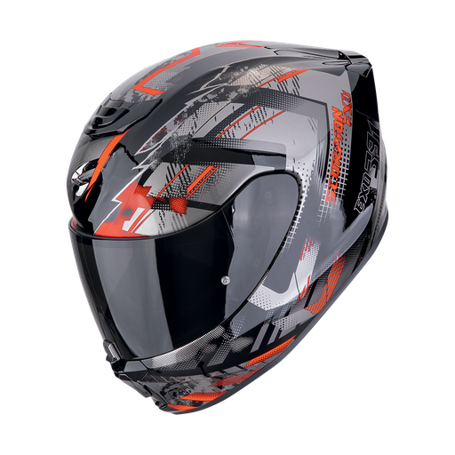Casco Scorpion Integral Exo-391 Clutter negro-rojo