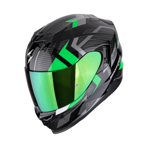 Casco Scorpion Integral Exo-520 Evo Air Sensus Negro-Verde
