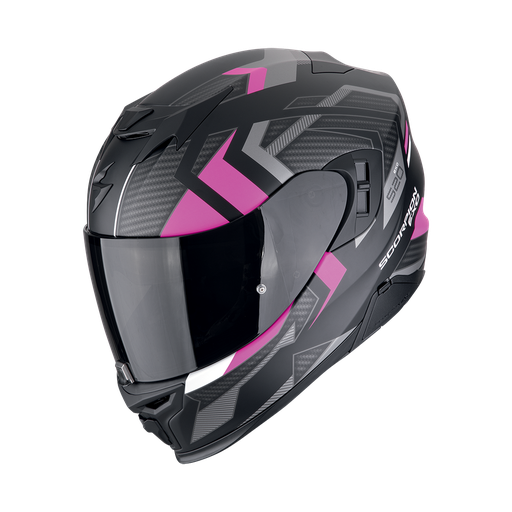 Casco Scorpion Integral Exo-520 Evo Air Sensus Negro Mate-Rosa