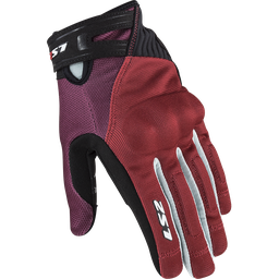 LS2 DART 2 LADY GLOVES BLACK RED GREY