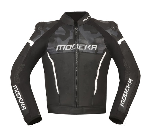 Modeka Valiant Jacket Black-And-White