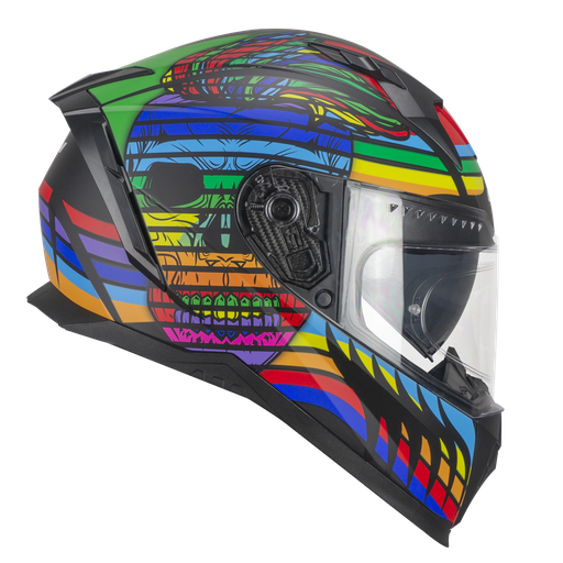 Casco integral CGM 311X BLAST SKULL Negro Azul Rojo mate