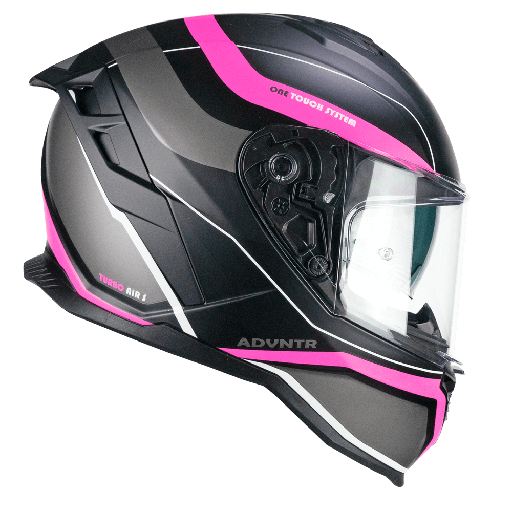 Casco integral CGM 363X SHOT RUN Negro fluo mate Fucsia