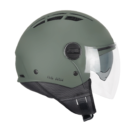 Casco jet CGM 116A AIR MONO Verde mate
