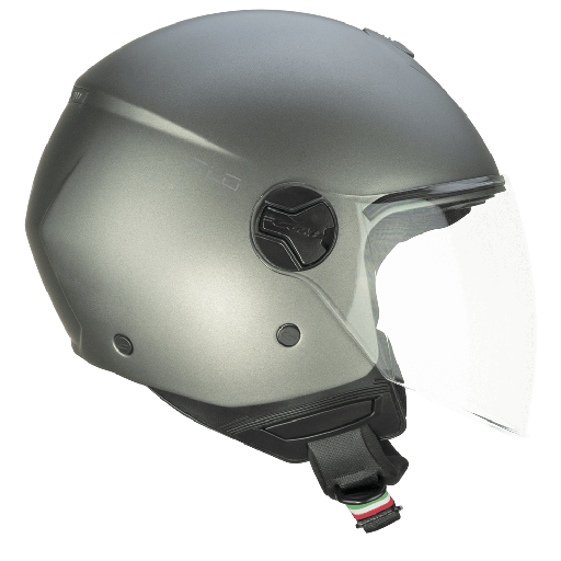 Casco jet CGM 167A FLO MONO Satinado Antracita largo