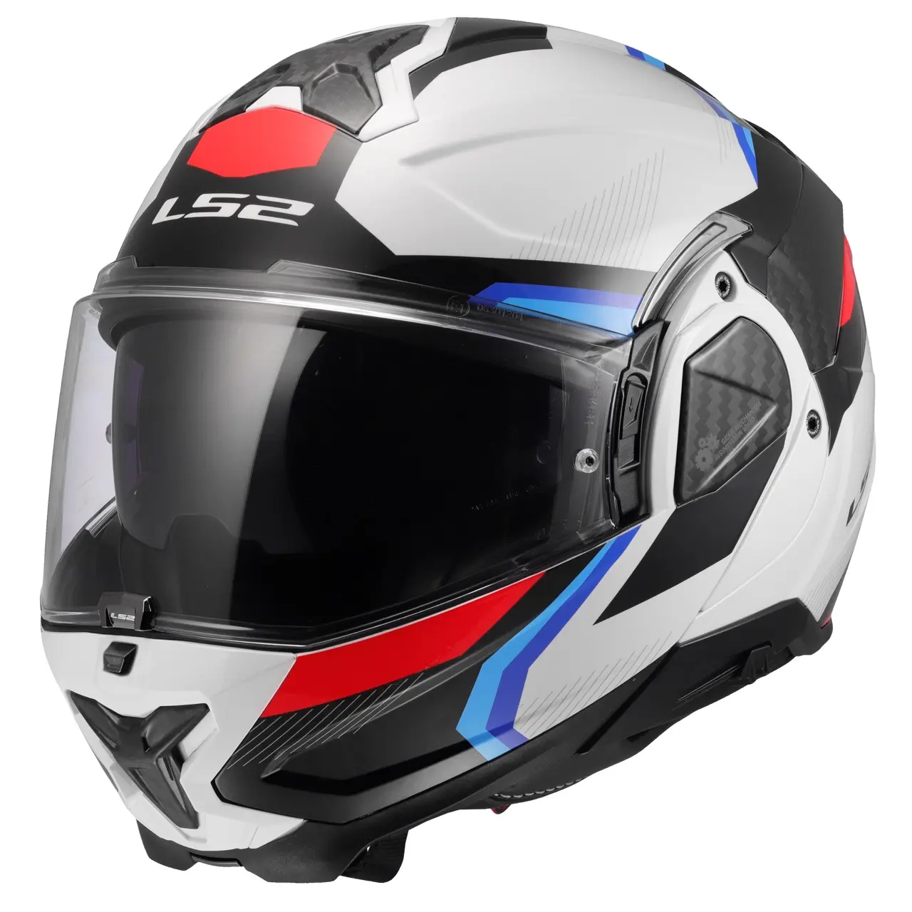 LS2 FF910 ADVANT II TRIPLE WHITE BLUE RED