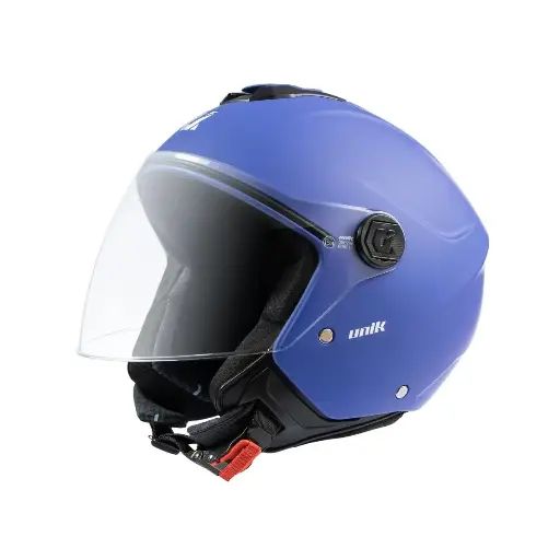 Casco Jet Unik Vertex azul oscuro mate