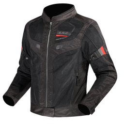 LS2 GARDA AIR LADY JACKET BLACK RED