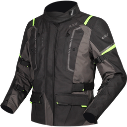 LS2 NARVIK LADY JACKET GREY BLACK H-V YELLOW