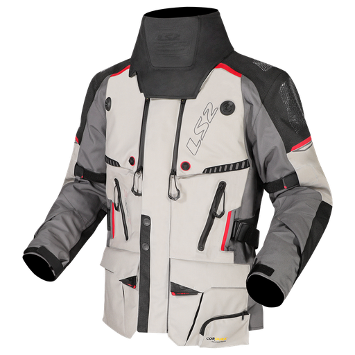 LS2 APOLLO MAN JACKET GREY BLACK RED