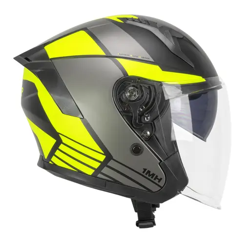 Casco Jet SKAP 1Mhg Jedi negro fluor Mate
