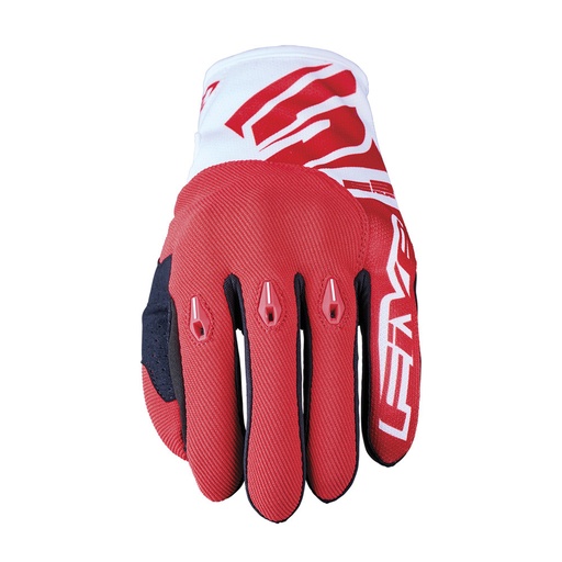 GUANTES FIVE E3 EVO BLANCO / ROJO