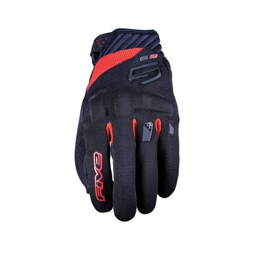 GUANTES FIVE RS3 EVO NEGRO / ROJO