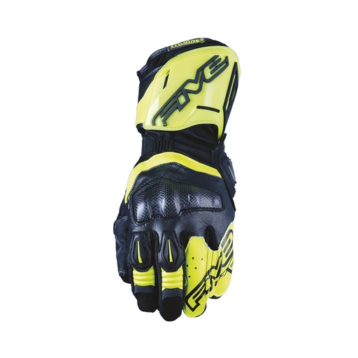 Guantes Five Rfx Wp Negro / Amarillo Fluor