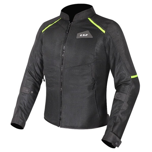 Chaqueta Moto LS2 Breeze Mujer Negro Amarillo